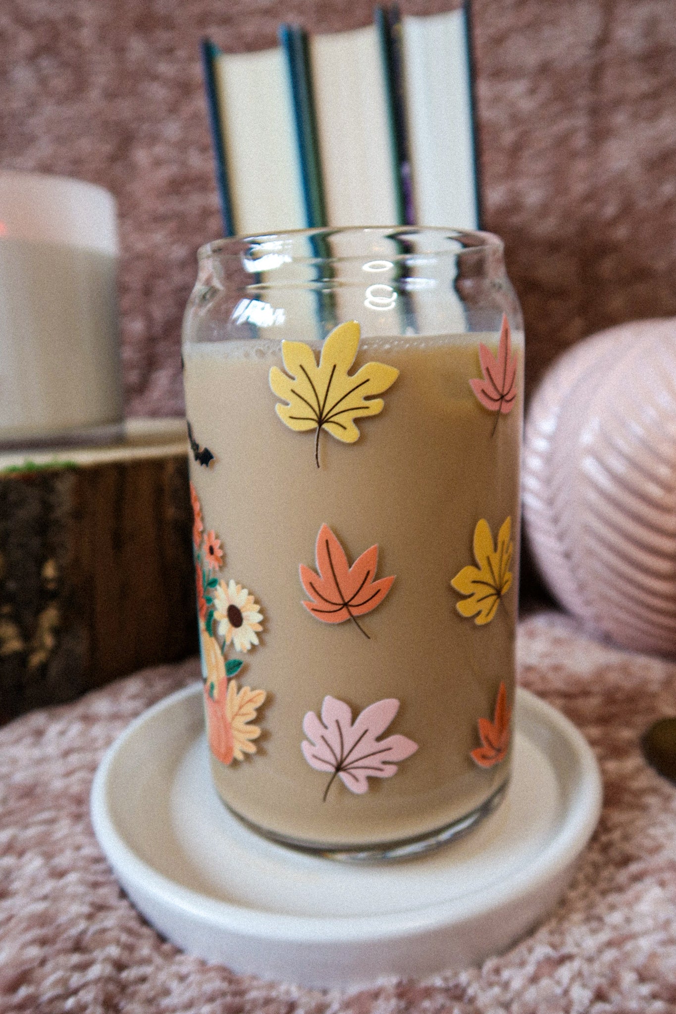 16 oz Glass Can GHOST + CAT