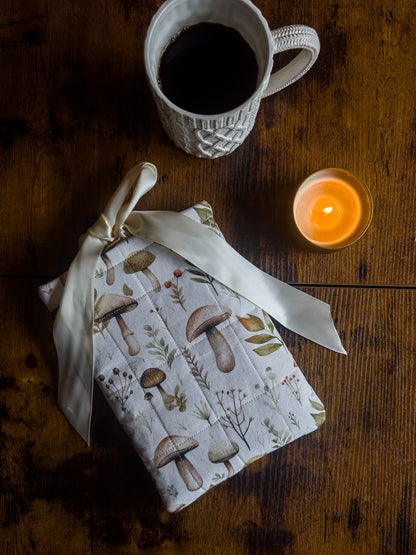 Book Sleeve - White Mushroom