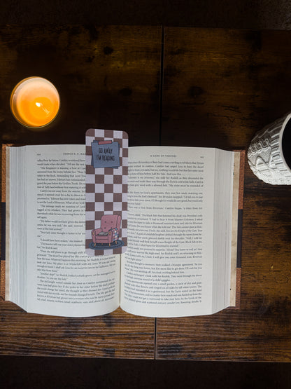 Go Away I'm Reading Bookmark
