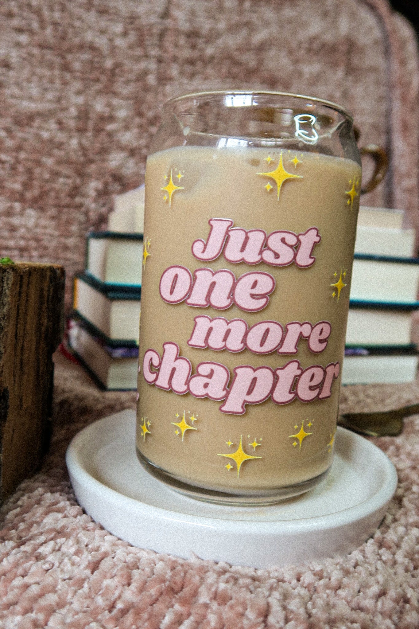 16 oz Glass Can "One More Chapter"