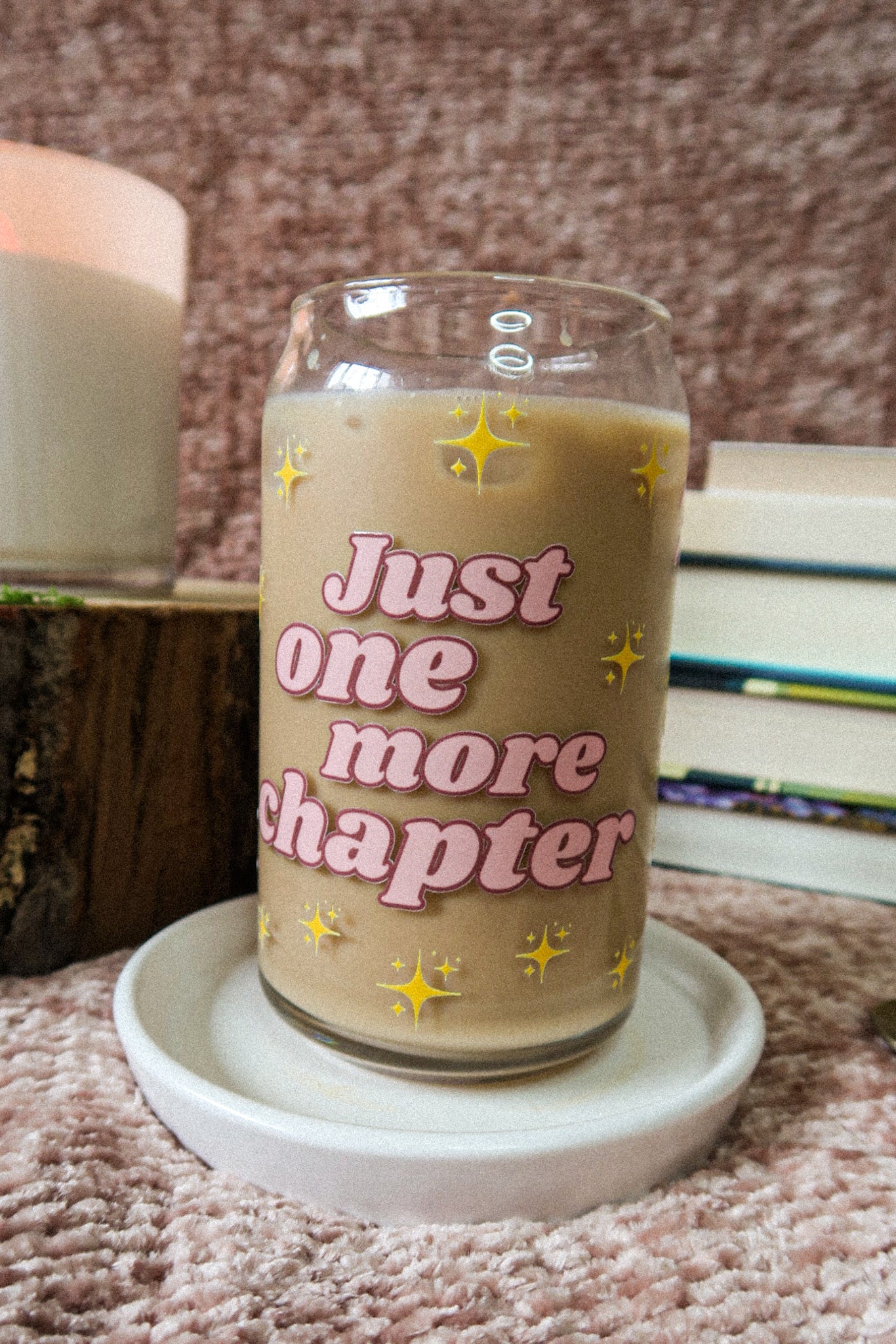 16 oz Glass Can "One More Chapter"