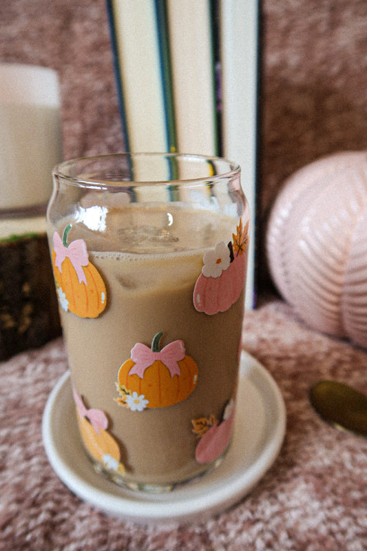 16 oz Glass Can - PUMPKINS