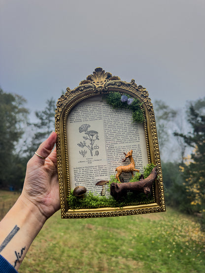 Whimsical Faux Moss Decor (Deer- Large)