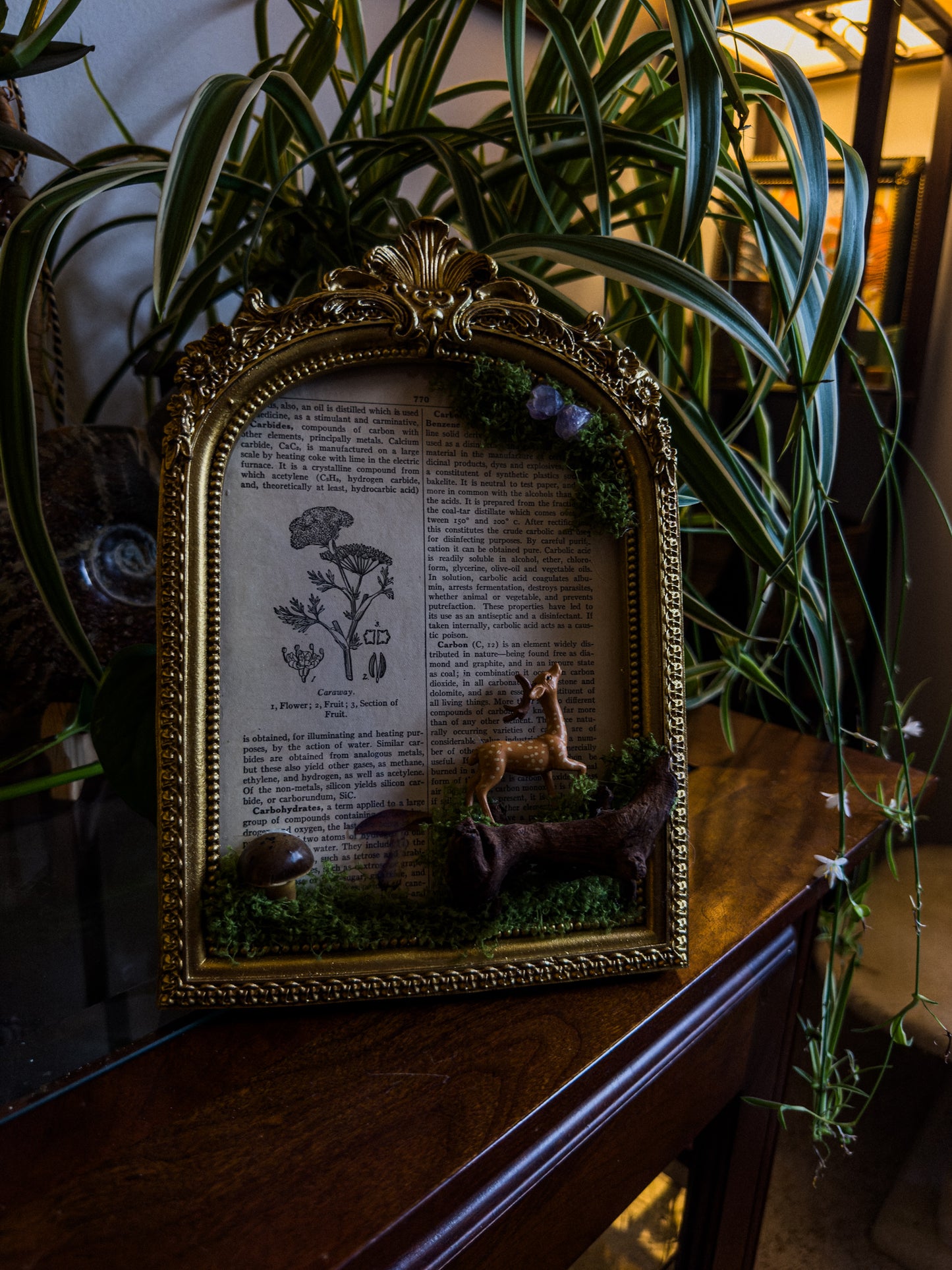 Whimsical Faux Moss Decor (Deer- Large)