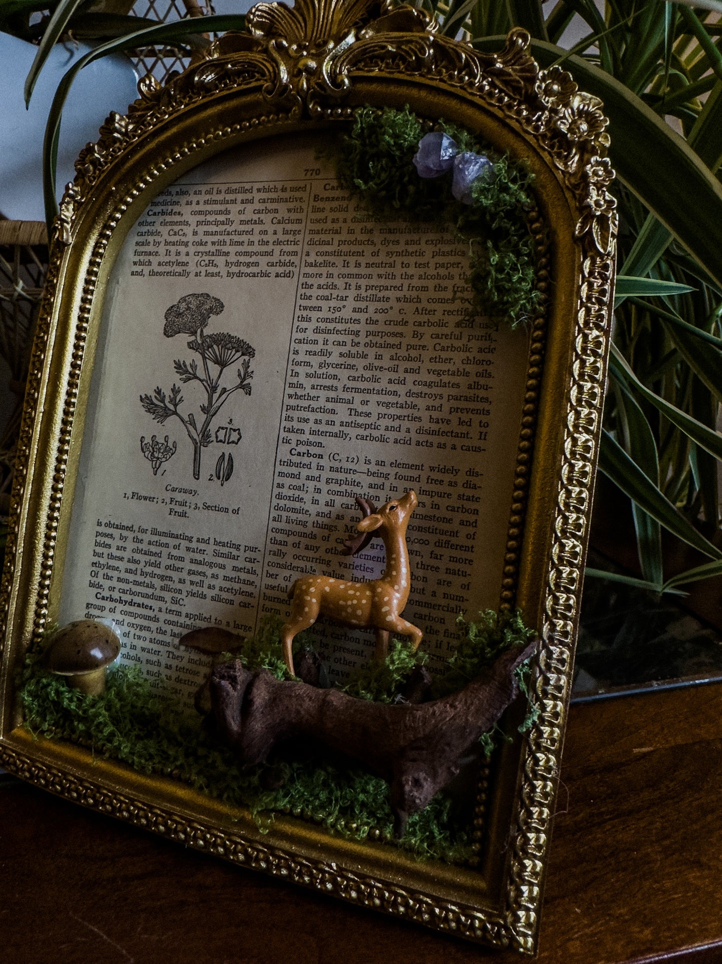 Whimsical Faux Moss Decor (Deer- Large)