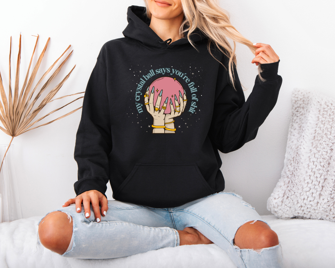 'Crystal Ball' Black Hoodie